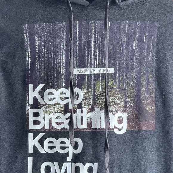 GLMR KLLS Womens Size Large Graphic Print Gray Hoodie Sweatshirt Back To School - Picture 5 of 15
